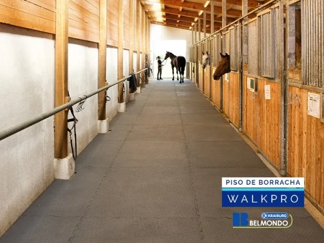 Piso de Borracha para Equinos Belmondo Walkpro Weizur