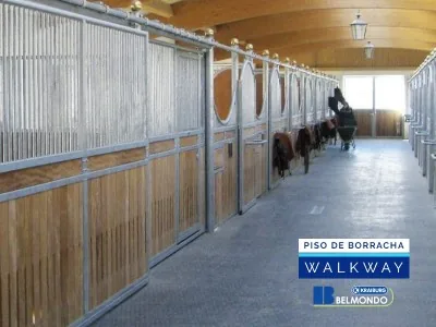 Piso de Borracha para Equinos Belmondo Walkway 1